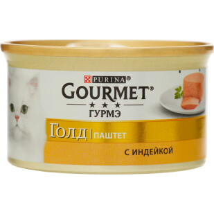 Корм Gourmet Gold паштет с индейки ж/б, 85г (7613031380992)