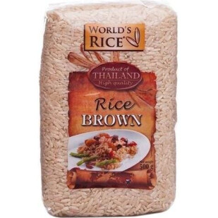 Рис Бест Натурал нешлифованный в пакетах, 500г (4820009100213)