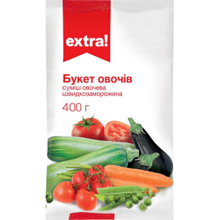 Смесь овощная Extra! Овощной букет быстрозамороженная, 400г (4824034027941)