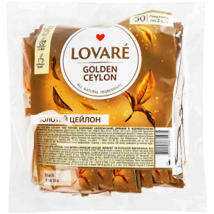 Чай черный Lovare Golden Ceylon, 50*2г (4820198875435)