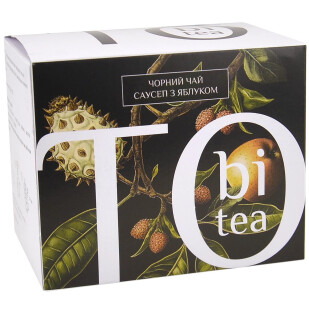 Чай черный Tobi саусеп с яблоком, 20*2,5г