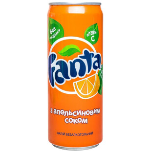 Напиток Fanta Orange ж/б, 0,33л (5449000011527)