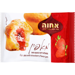 Кекс Achva с клубникой, 50г (7290006775306)