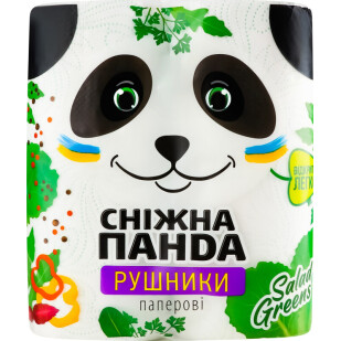 Рушники паперові Сніжна панда, 2шт/уп (4823019007978)