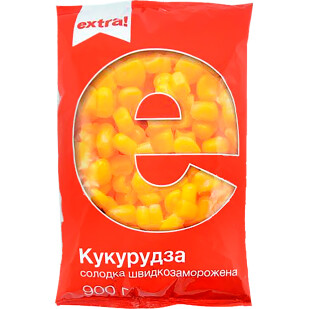 Кукуруза Extra! сладкая быстрозамороженная, 900г (4824034027958)