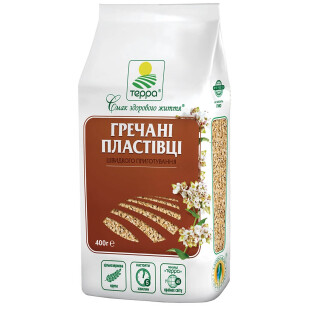 Пластівці гречані Терра, 400г (4820015730565)