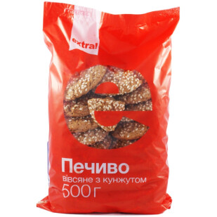 Печиво Extra! Вівсяне з кунжутом, 500г (4823096400389)