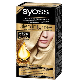 Краска д/вол.Syoss Oleo Intense 9-10 яркий блонд, шт (4015000999038)