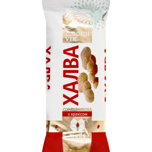 Халва Золотой Век с арахисом, 270г (4820026700113)