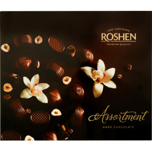 Цукерки Roshen Assortment Classic в темному шоколаді, 154г (4823077611940)