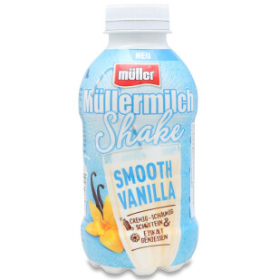Напій молочний Mullermilch Шейк ваніль 3,5%, 400мл (42400394)