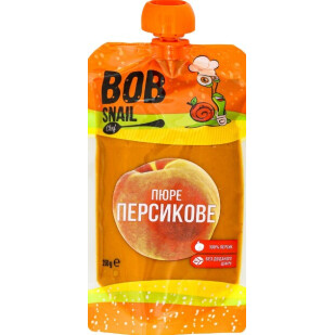 Пюре Bob Snail персик, 250г (4820219343912)