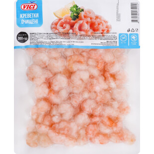 Креветки VICI очищенные в/м в глазури 200/300 в/у, 300г (4770190134002)