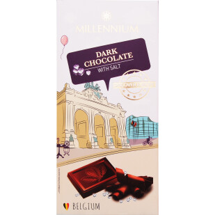 Шоколад черный Millennium Discover Europe с солью, 100г (5902574395115)