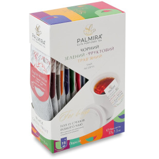 Чай Palmira Ассорти 15 видов, 15шт*2.4г