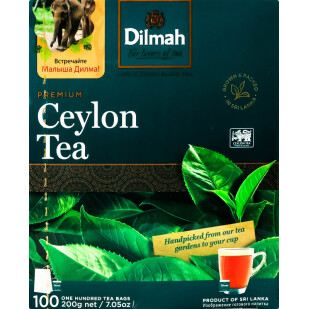 Чай чорний Dilmah, 100*2г (9312631122619)