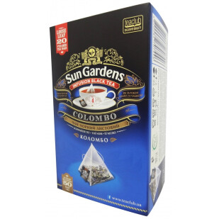 Чай черный Sun Gardens Colombo, 20*2,5г