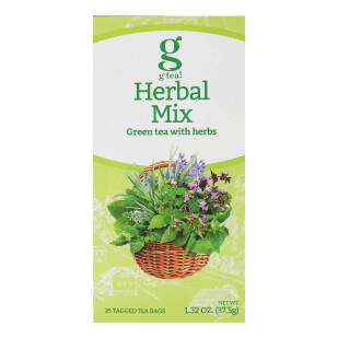 Чай зелений Gr@ce! Herbal Mix з травами, 25*1,5г (5060207692526)