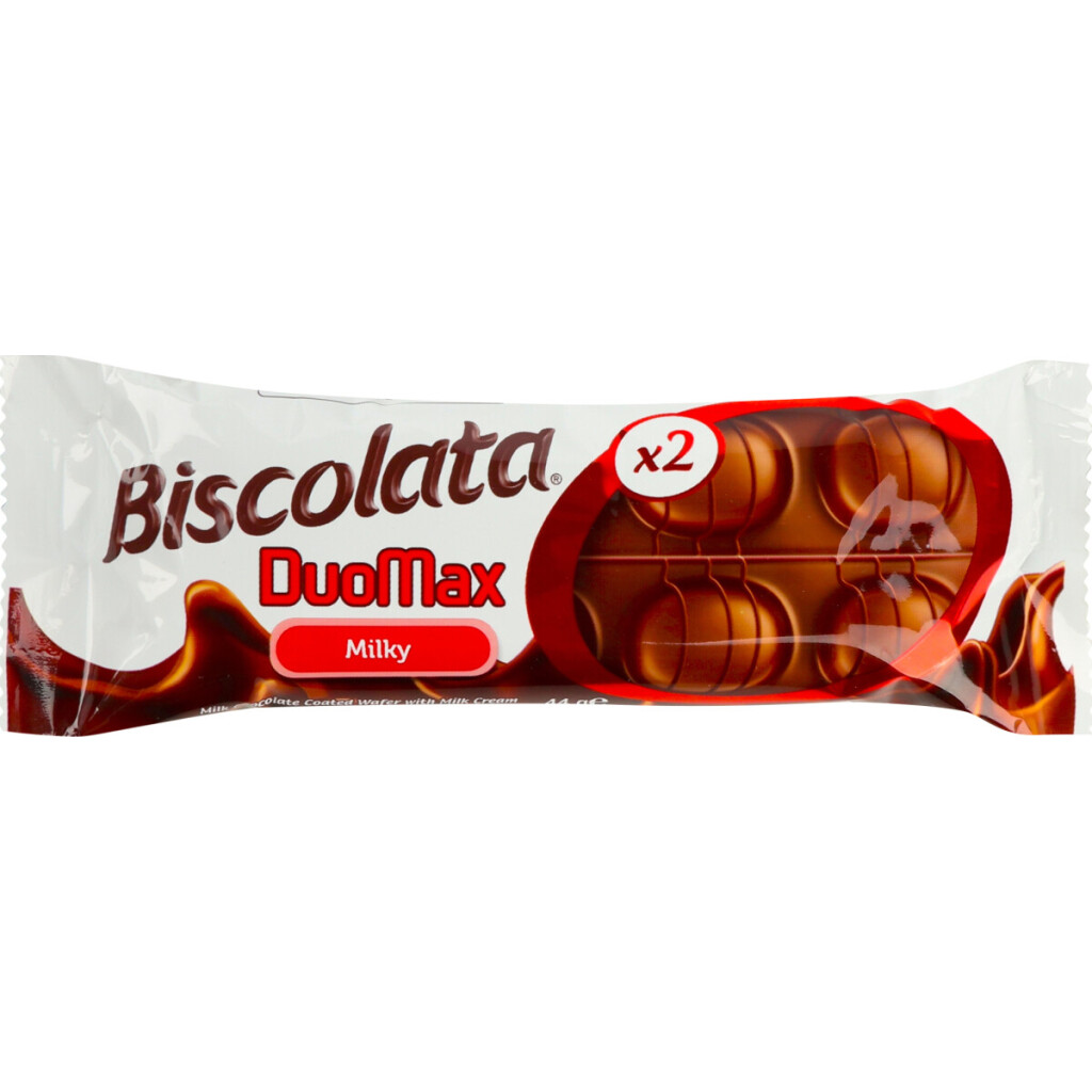 Батончик Biscolata DuoMax с молочным кремом, 44г (8691707096100)