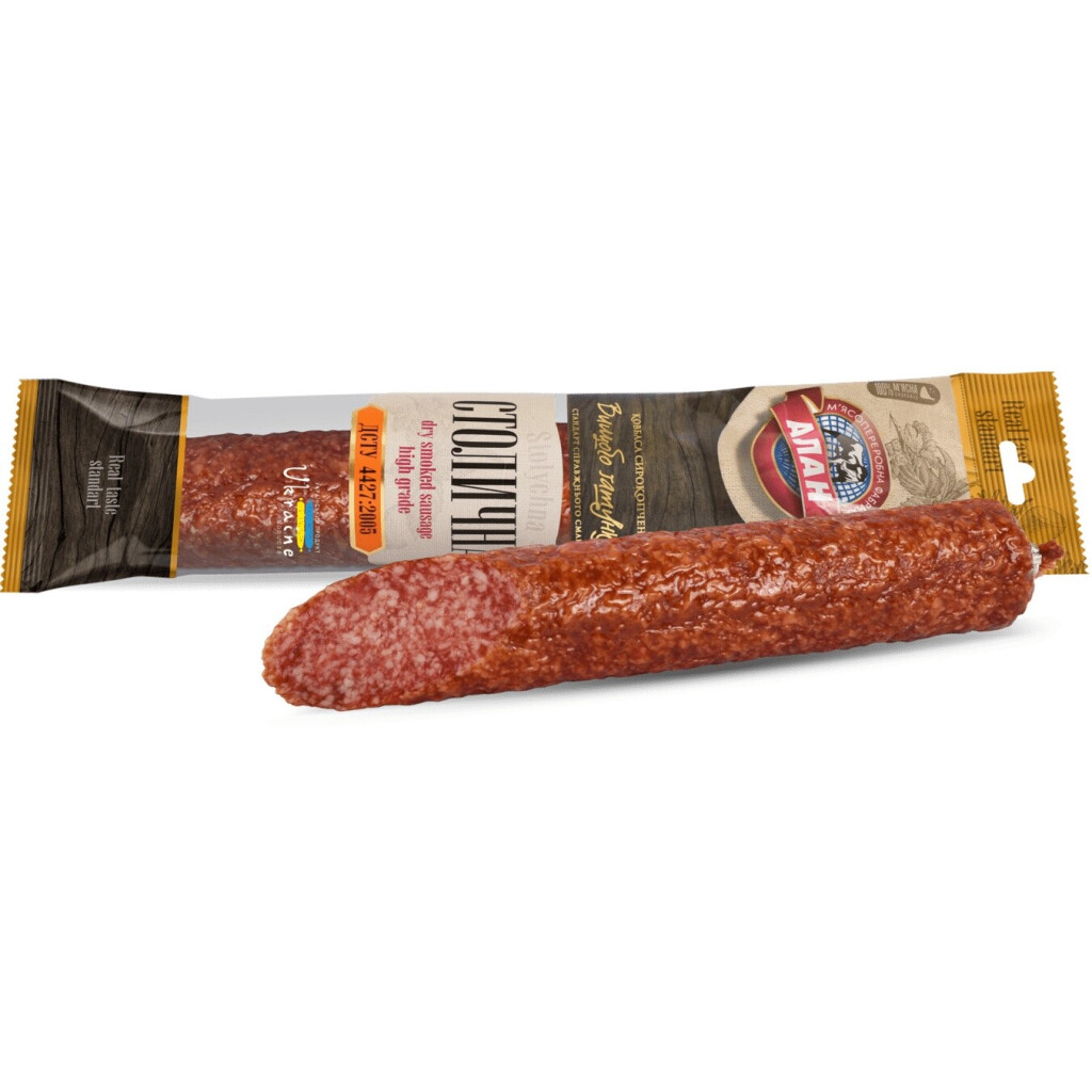 Колбаса Алан Столичная с/к в/с, 340г (4823036502227)