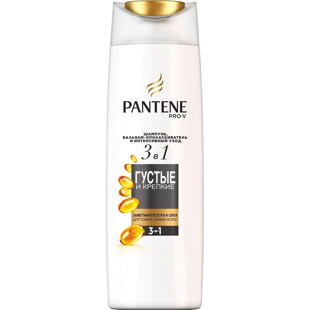 Шампунь Pantene PRO-V 3в1 Густое и крепкое, 360мл (8001090673329)