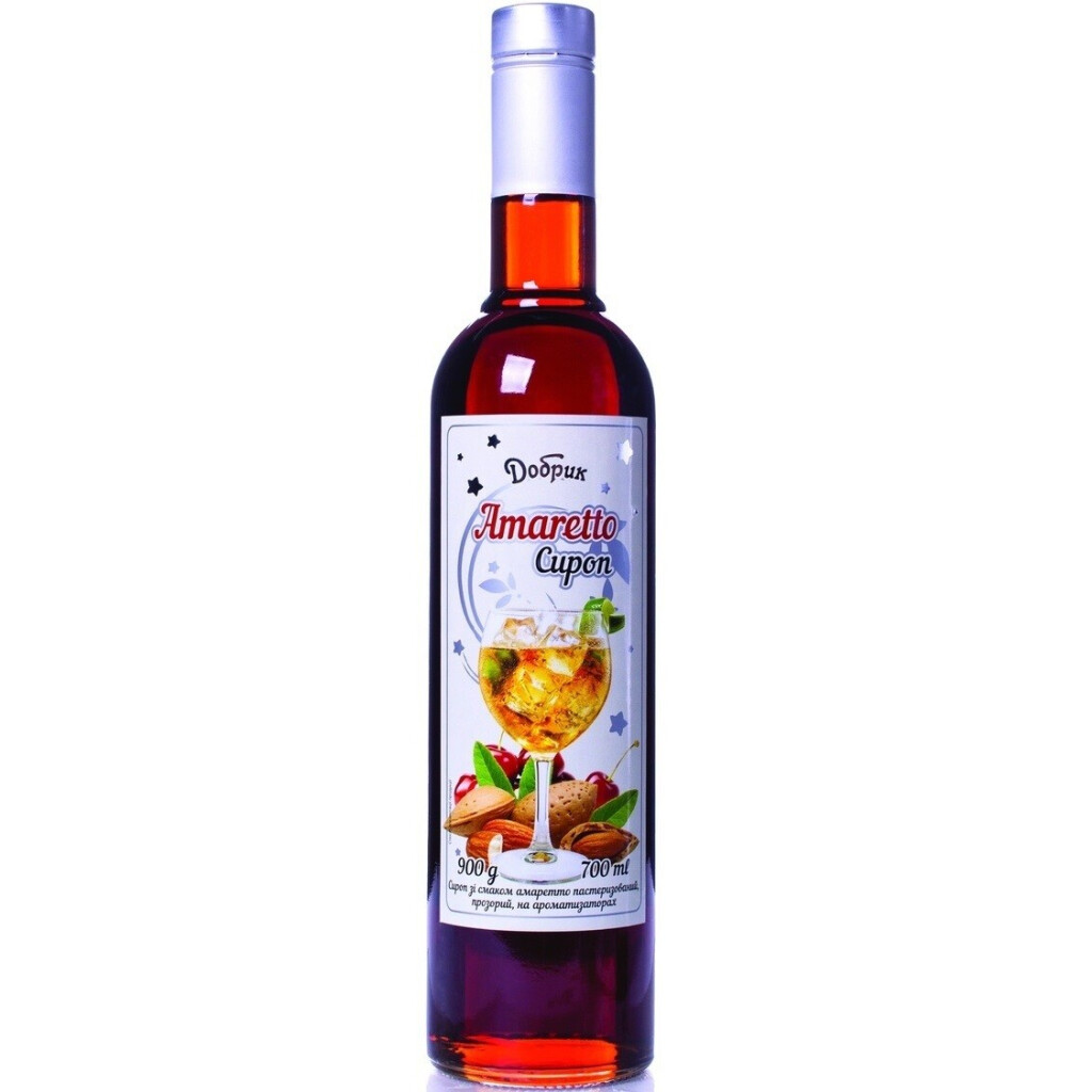 Сироп Добрик Амаретто, 900г (4820159137039)