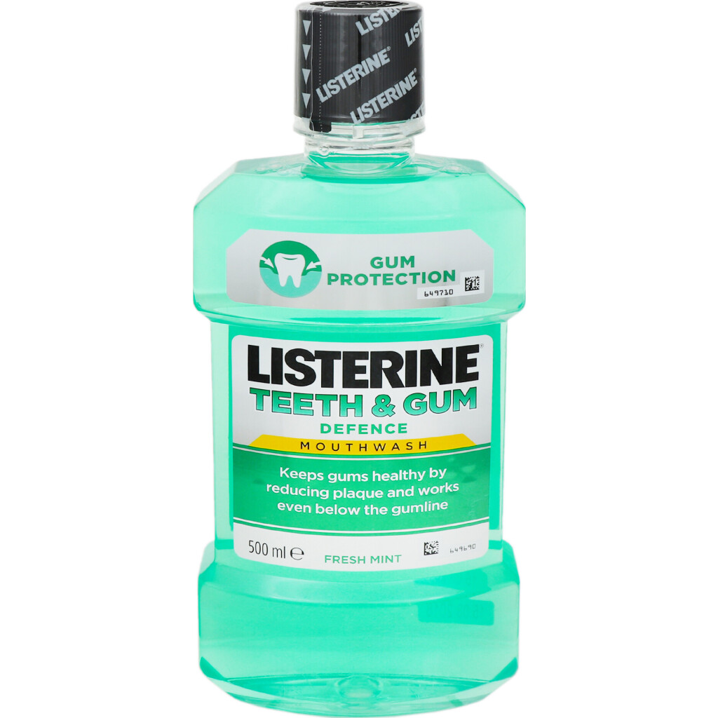 Ополаскиватель для рта Listerine Защита зубов/десен, 500мл (3574661070377)