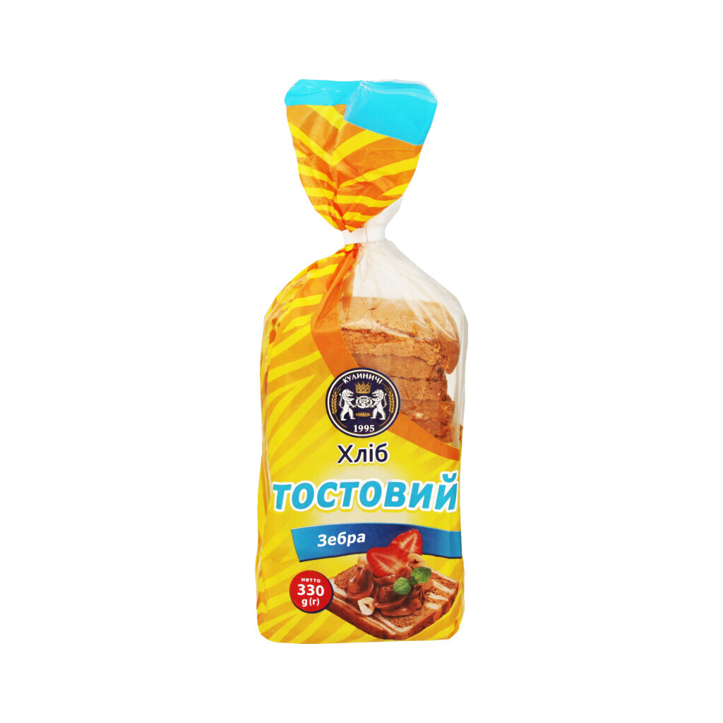 Хлеб Кулиничи Зебра тостовый, 330г (4820174300517)
