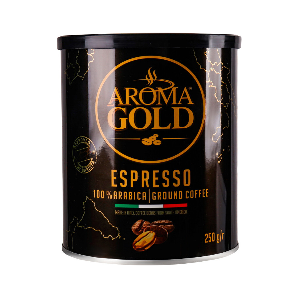 Кава мелена Aroma Gold Espresso з/б, 250г (4771632314839)