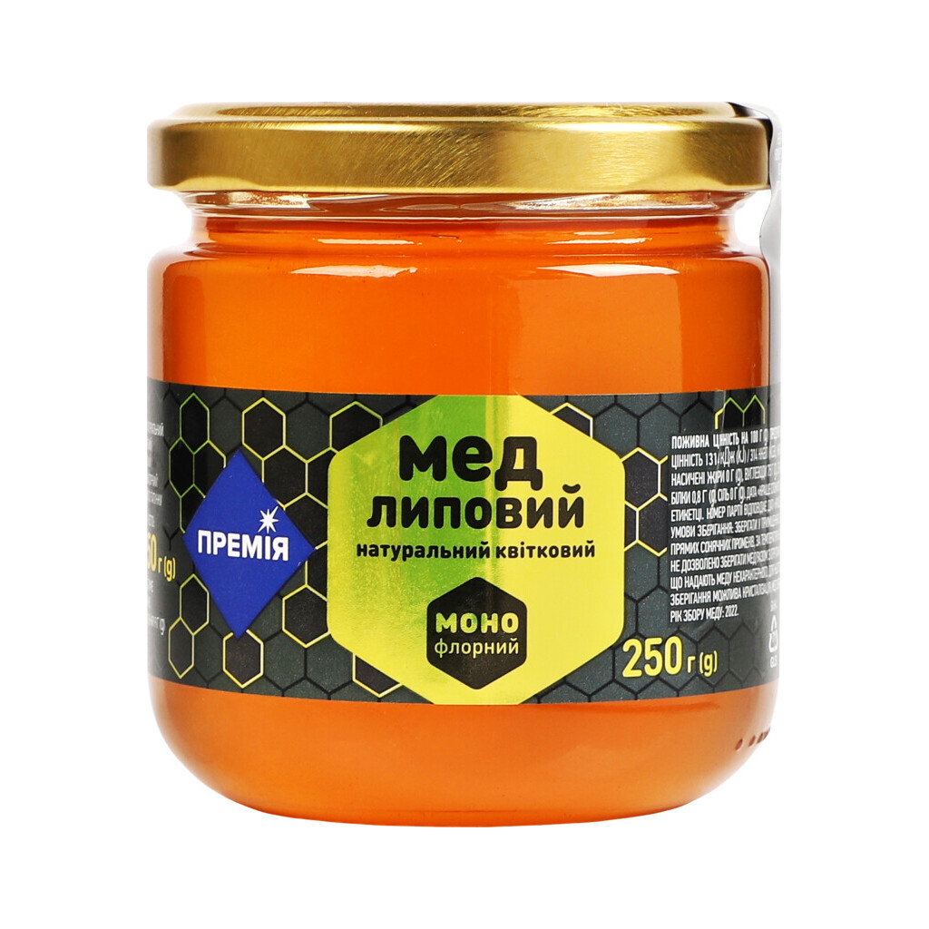 Мед Премія липовий, 250г (4823096425146)