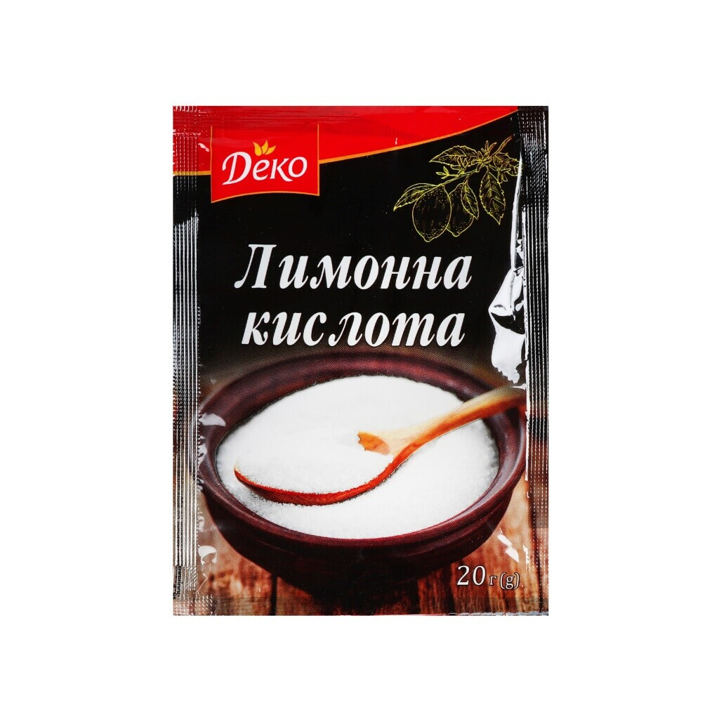 Кислота Деко лимонна, 20г (4820076011337)