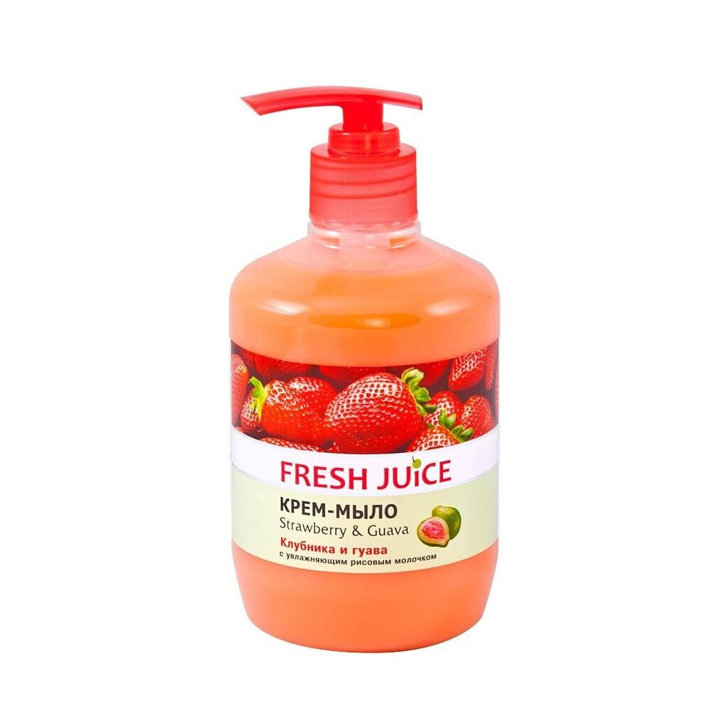 Мило рідке Fresh Juice Strawberry&Guava, 460мл (4823015921070)