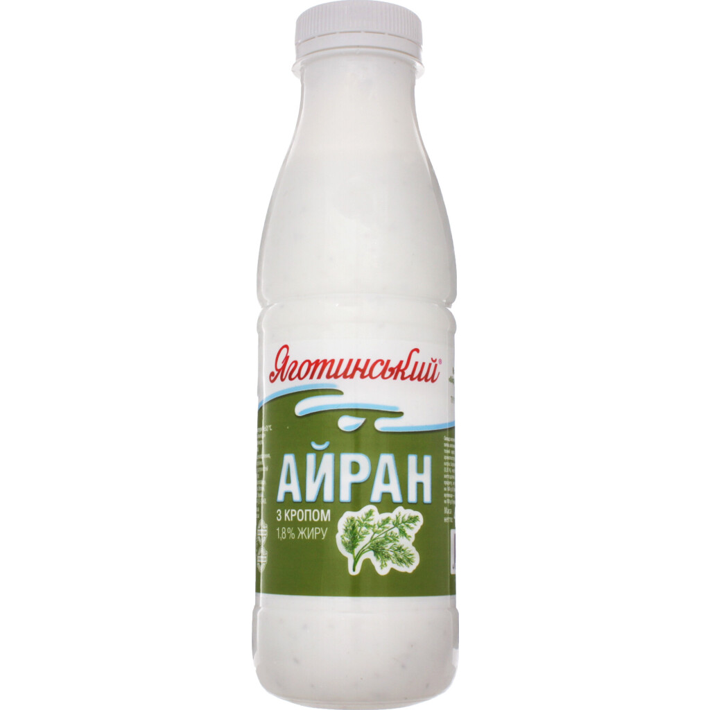 Айран Яготинське с укропом 1,8%, 450г (4823005207191)