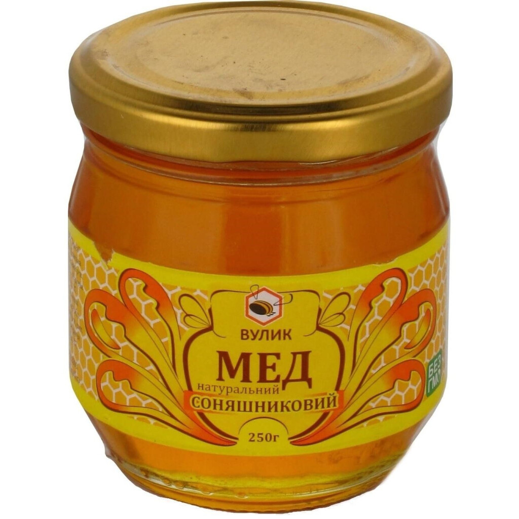 Мед Вулик натуральный подсолнечный, 250г (4820139850057)