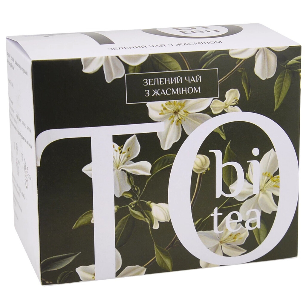 Чай зеленый Tobi с жасмином, 20*2,5г