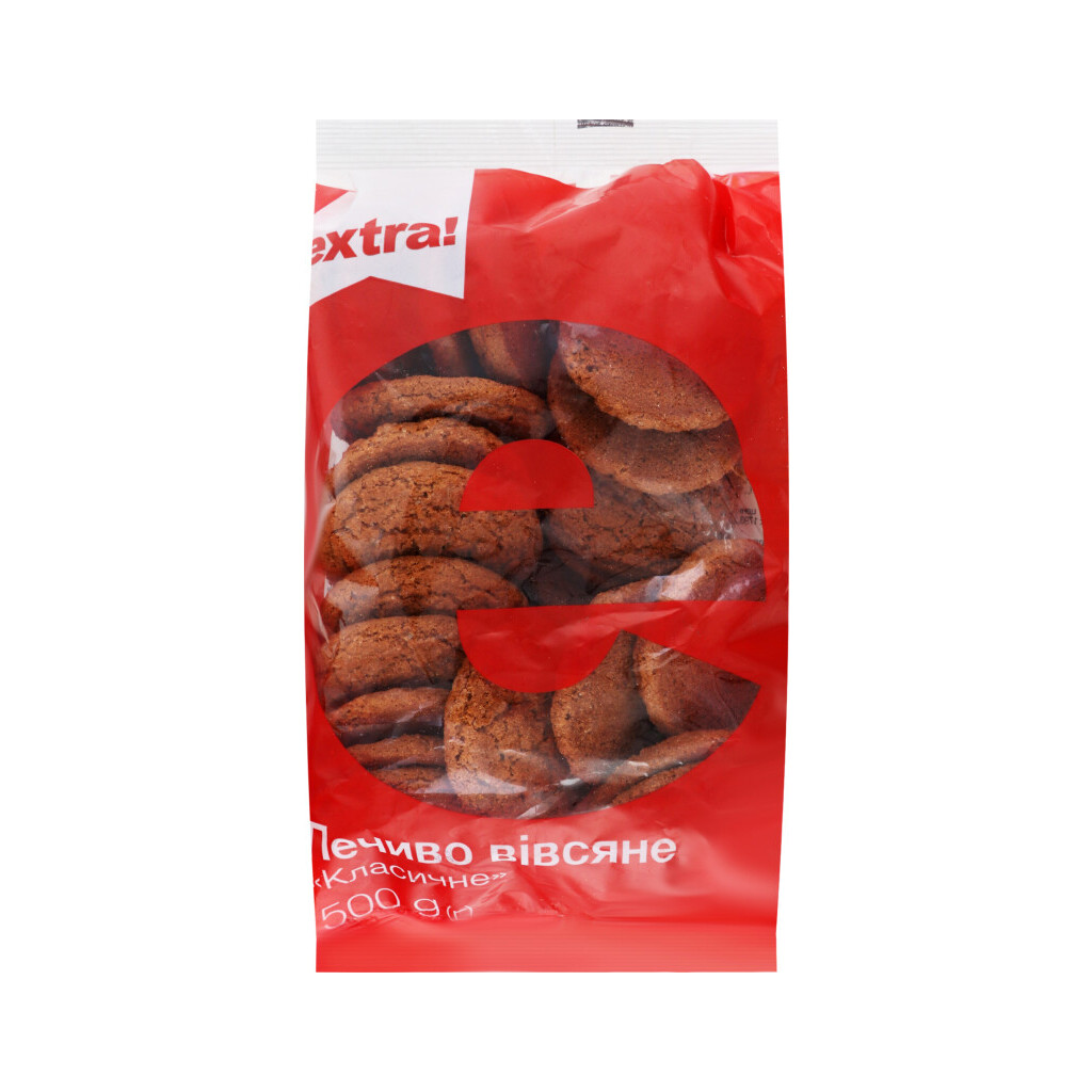 Печенье Extra! овсяное, 500г (4823096400396)