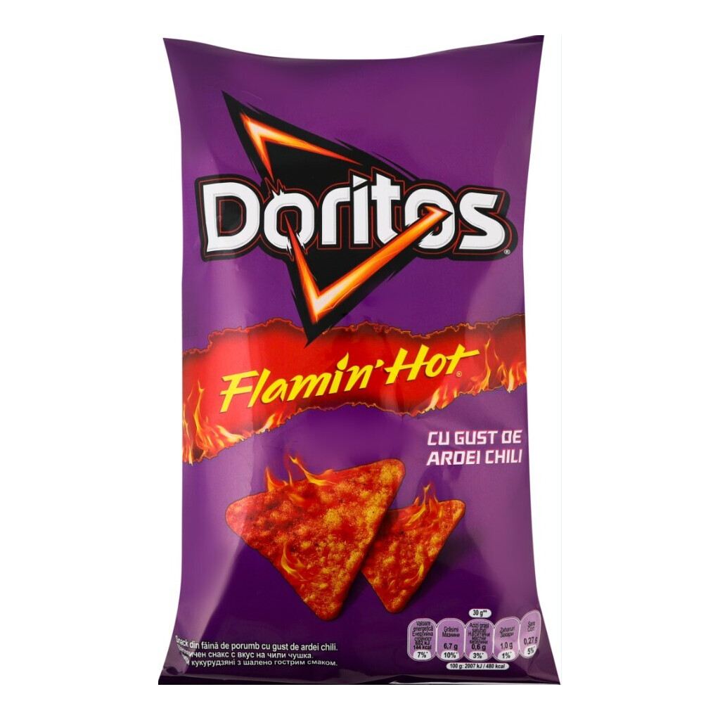 Чипсы Doritos кукурузные с безумно острым вкусом, 75г (5941000032996)