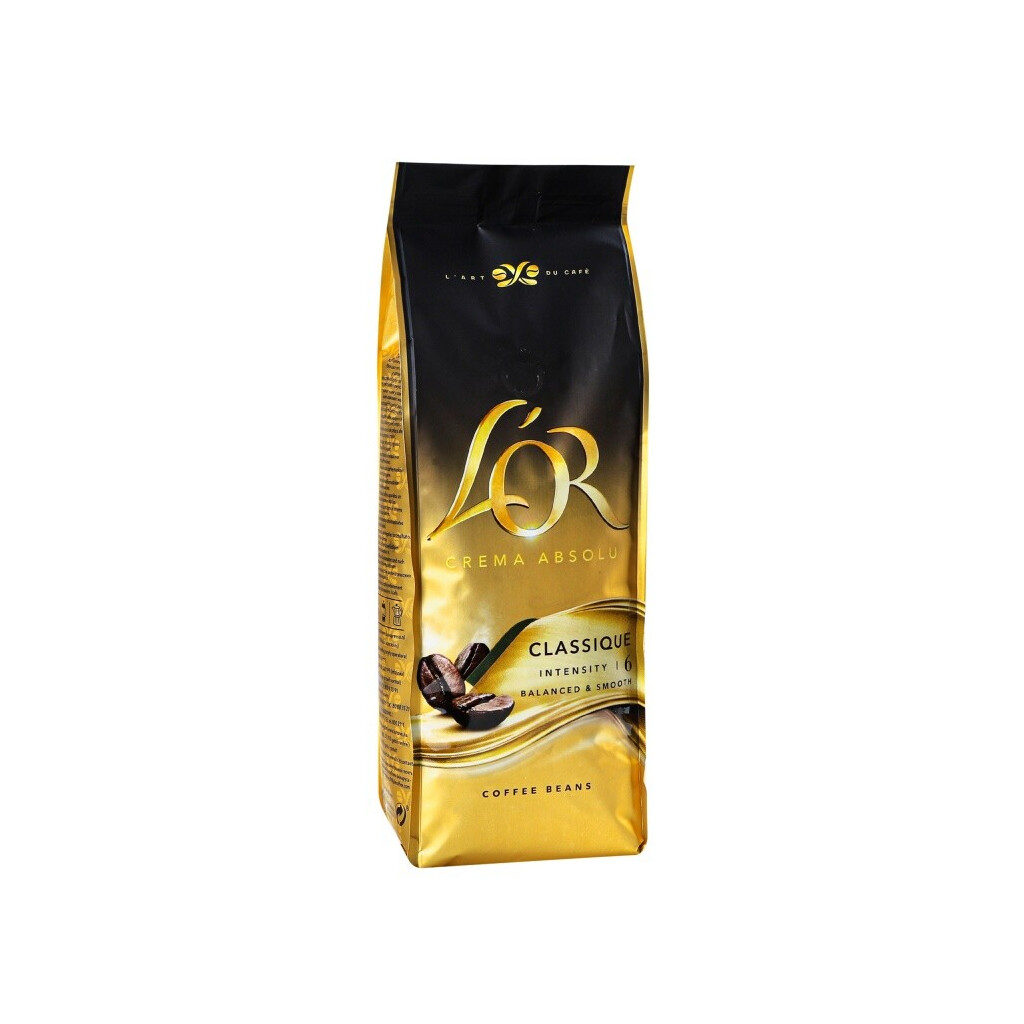 Кофе в зернах LOR Crema Absolute Classic, 500г (8711000369852)