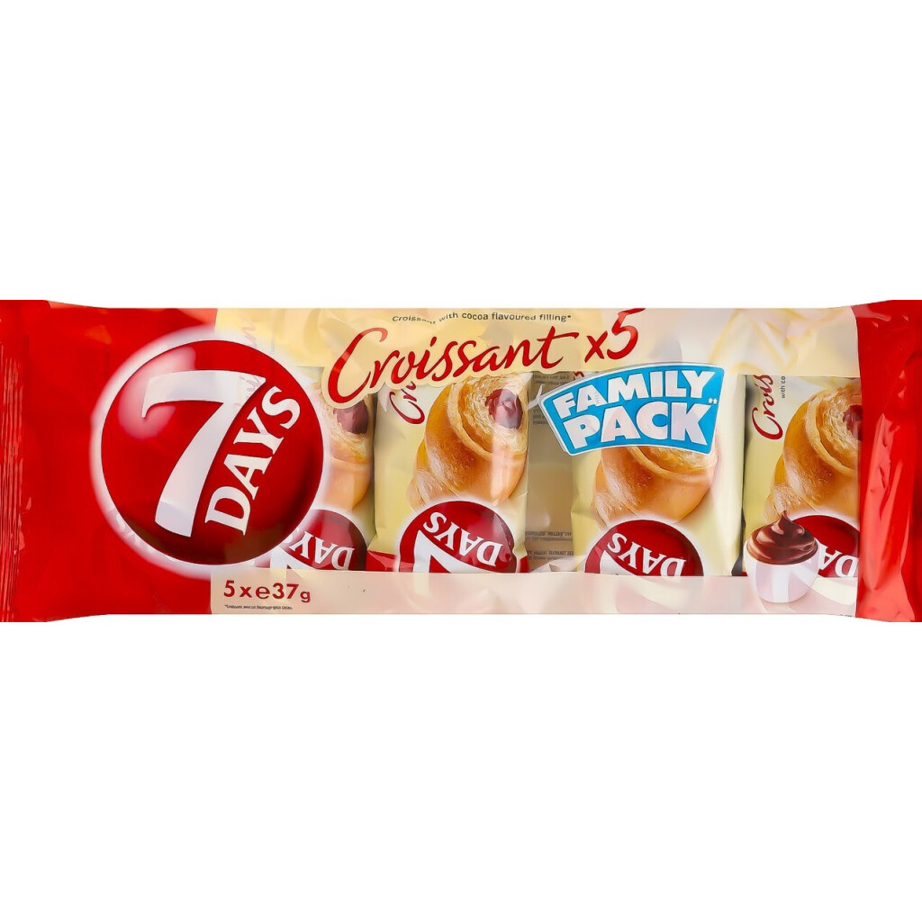 Круасани 7 Days з какао, 5*37г (7622202009051)