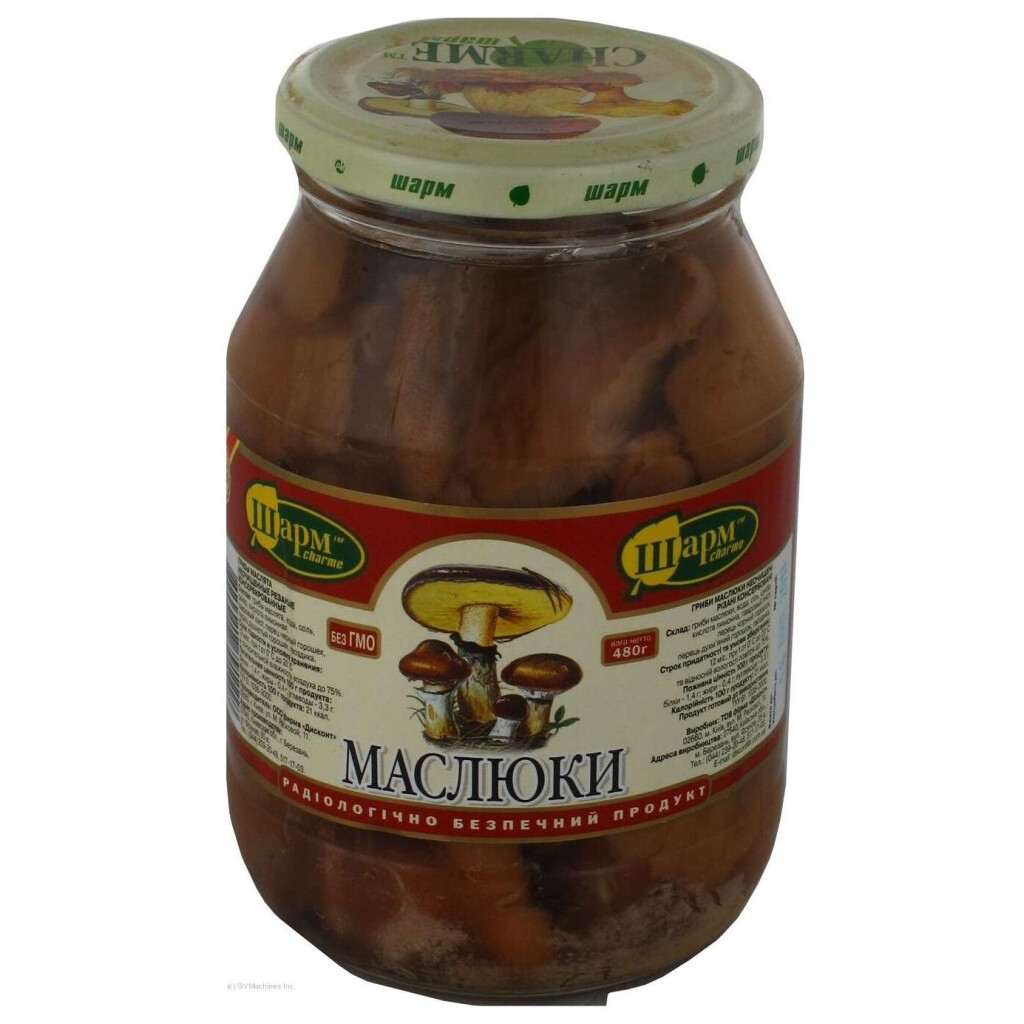 Гриби Шарм Маслюки мариновані, 480г (4820012791118)