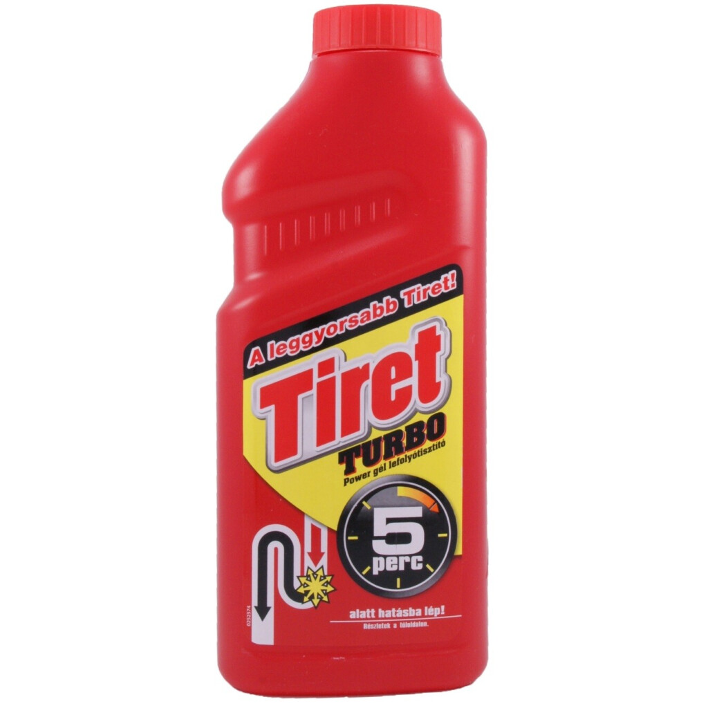 Засіб Tiret Turbo для прочистки каналізаційних труб, 500мл (5997321741833)