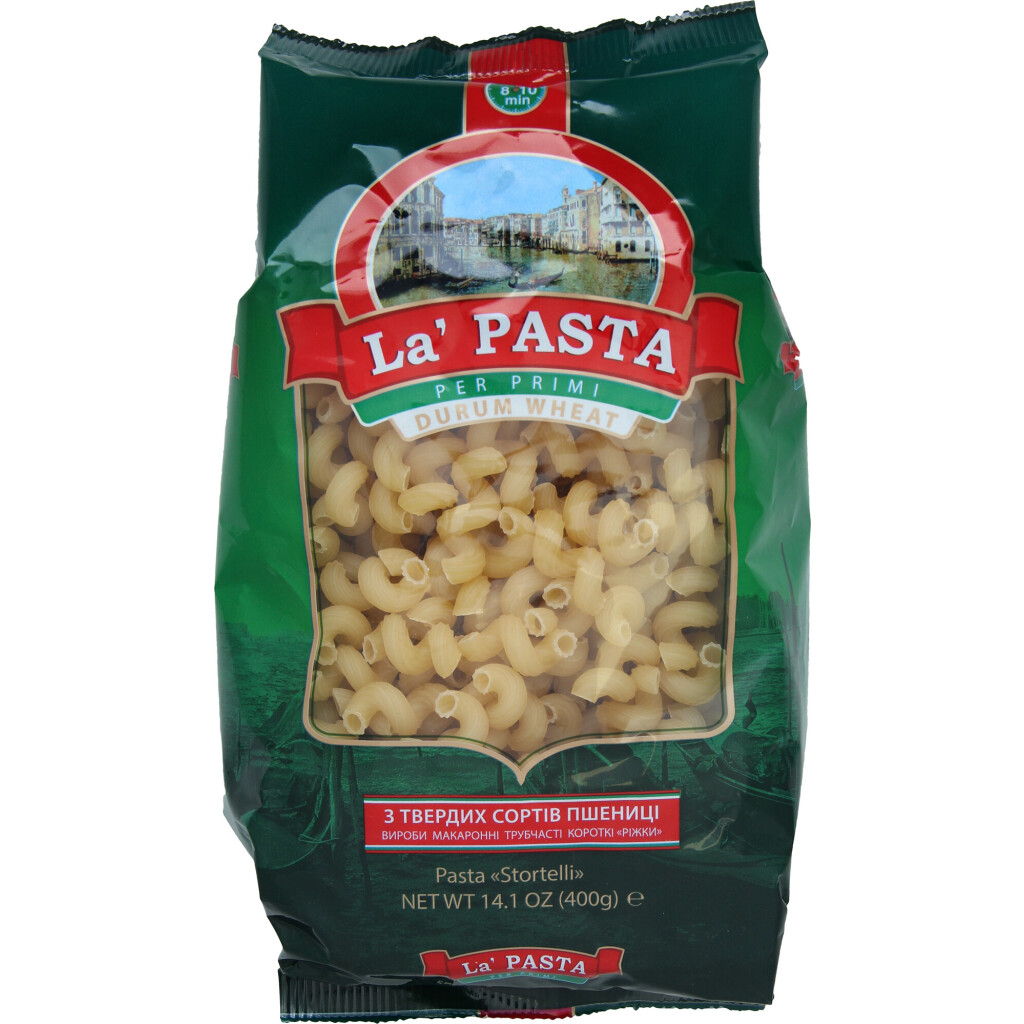 Изделия макаронные La Pasta рожки, 400г (4820101713038)
