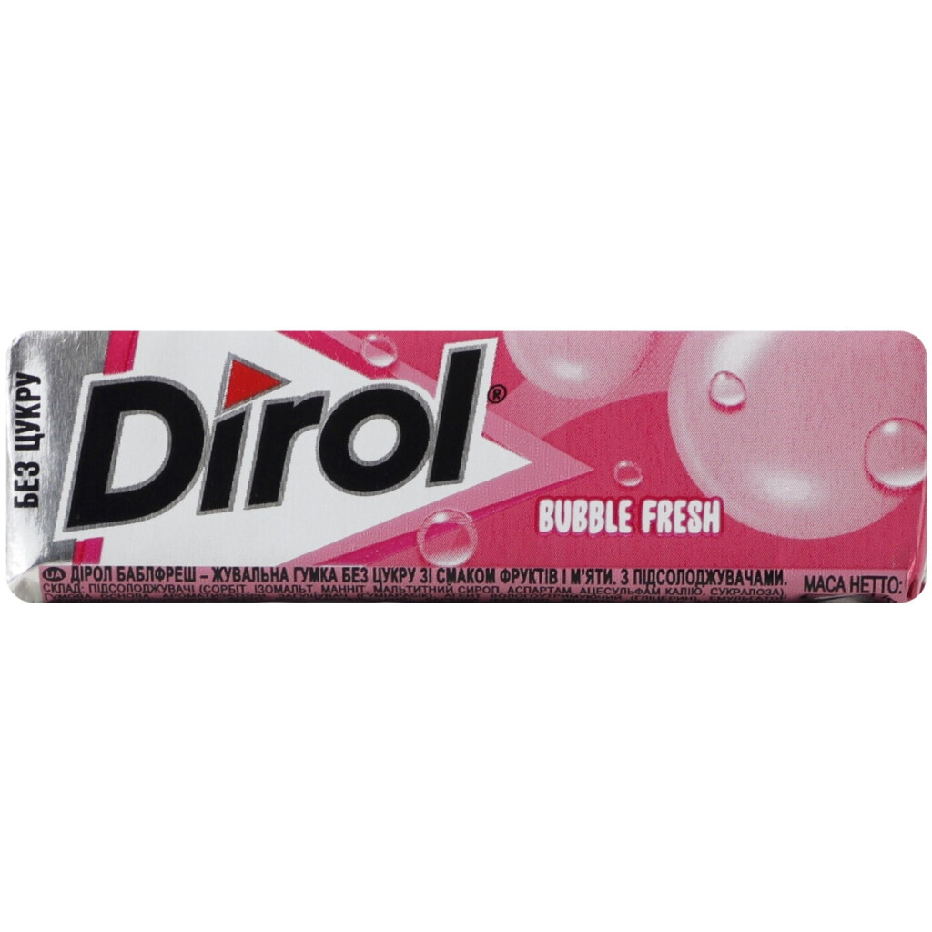 Жувальна гумка Dirol Bubble Fresh, 14г (7622201781323)