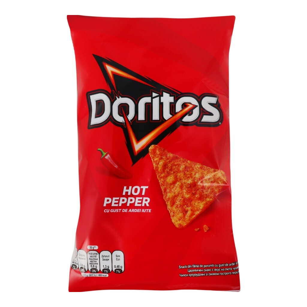 Чипси Doritos кукурудзяні зі смаком гострого перцю, 90г (5941000030671)