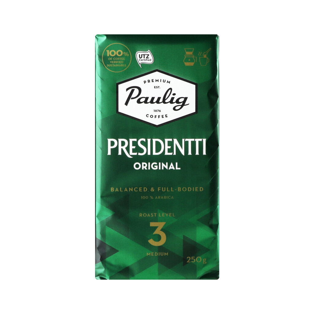 Кофе молотый Paulig Presidentti, 250г (6418474020020)