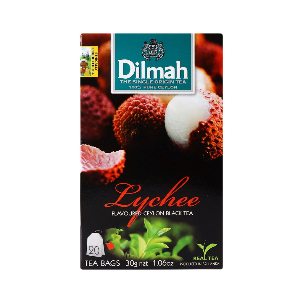 Чай чорний Dilmah Lychee, 20*1,5г/уп (9312631142143)