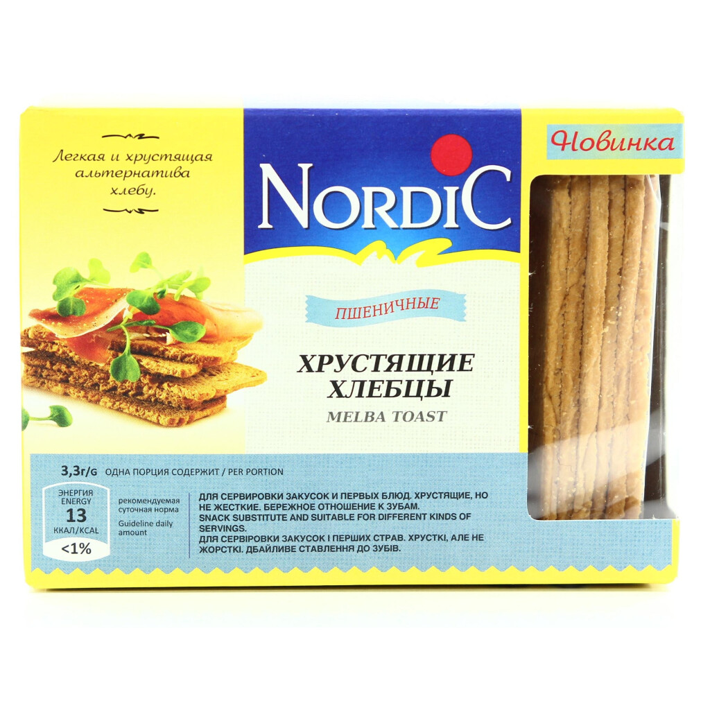 Хлебцы Nordic пшеничные, 100г (6411200107675)