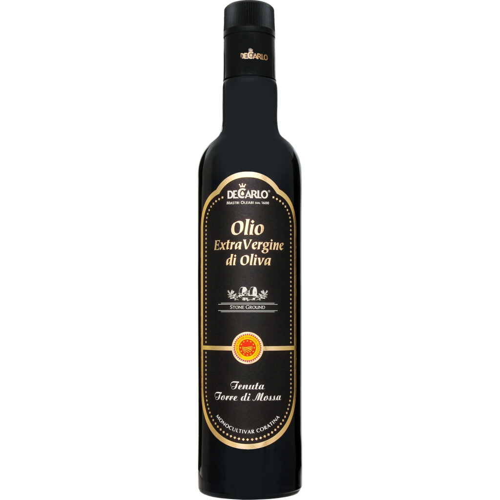 Масло оливковое DеCarlo Extra Virgin DOP, 500мл (8007821010067)