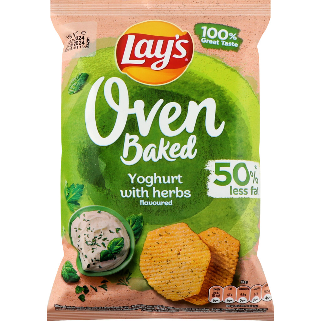 Чипсы Lay's Oven Baked со вкусом йогурта и трав, 110г (5900259128843)