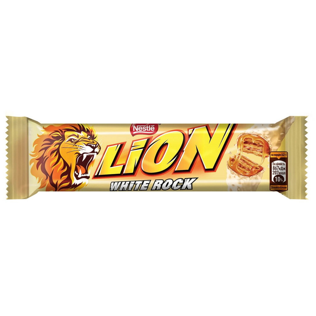 Батончик Lion White Rock, 42г (7613035603257)